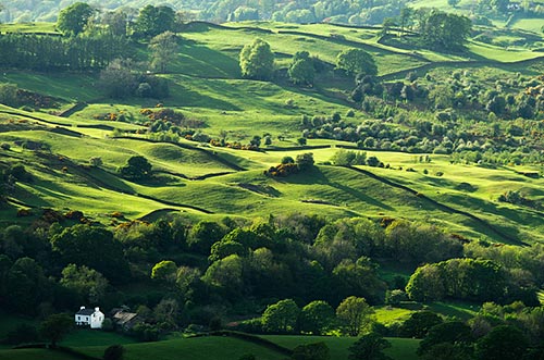 England ist bekannt für seine sanften Hügellandschaften.