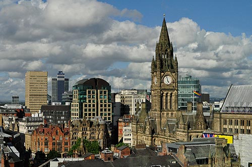 Im Herzen von Manchester trifft Geschichte auf moderne Architektur.