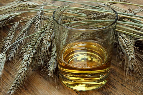 Der Single Malt Whisky wird ausschließlich aus Gerste hergestellt.