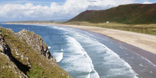 Swansea und Rhossili Bay in Südwales