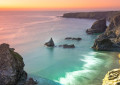 Carnewas and Bedruthan Steps in Cornwall