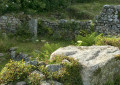 Die verlassenen Ruinen von Chysauster Ancient Village