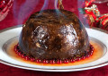 Plumpudding - traditionelles britisches Weihnachtsgericht