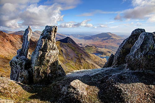 Dieser Ausblick erwartet Sie nach der Besteigung von Snowdon.